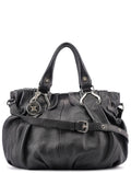 Black Calfskin 2-Way Tote Bag