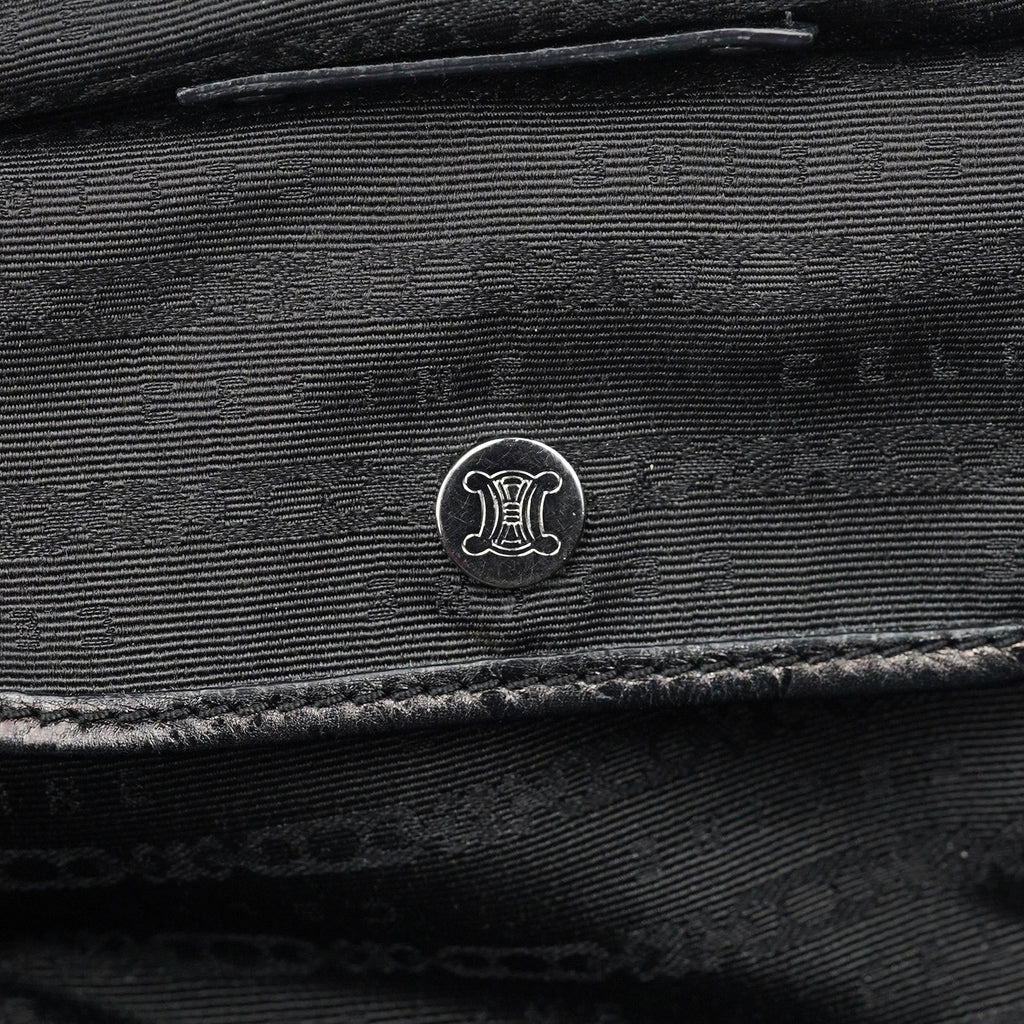 Black Crackled Leather Bittersweet Bag