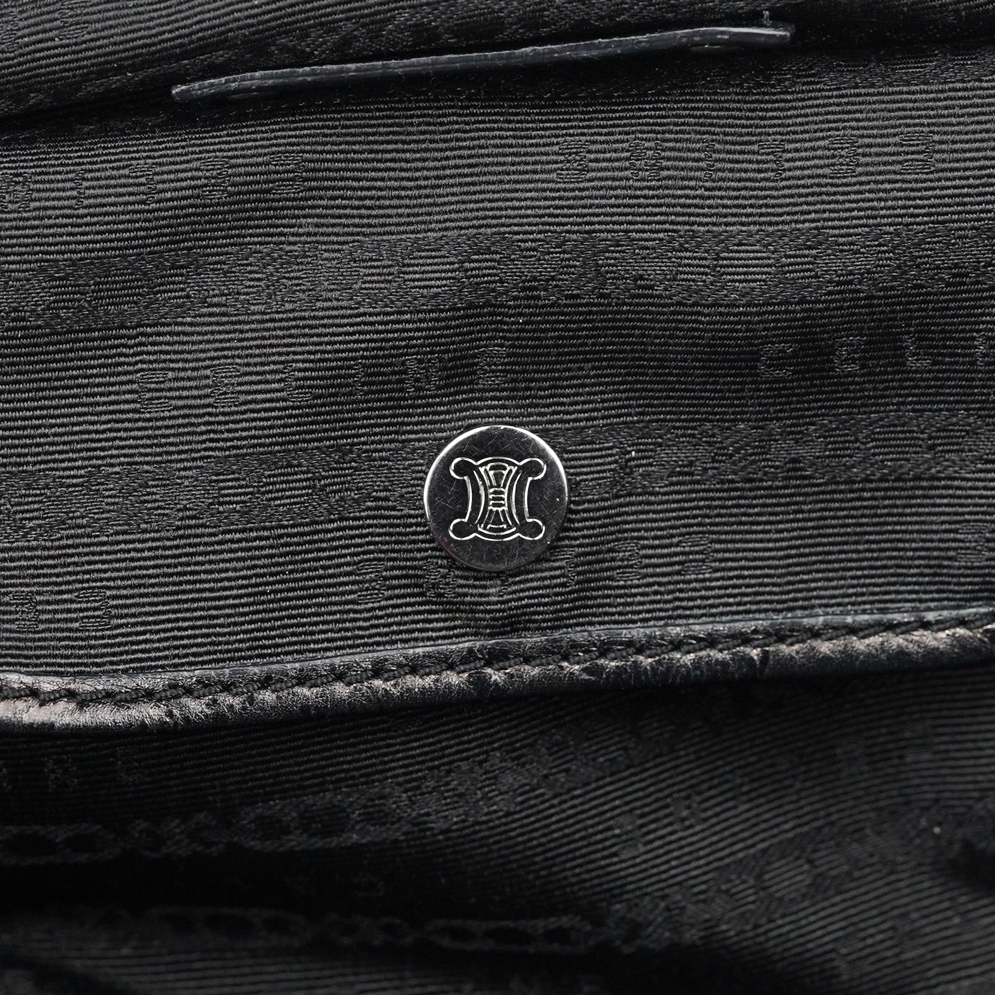 Black Crackled Leather Bittersweet Bag