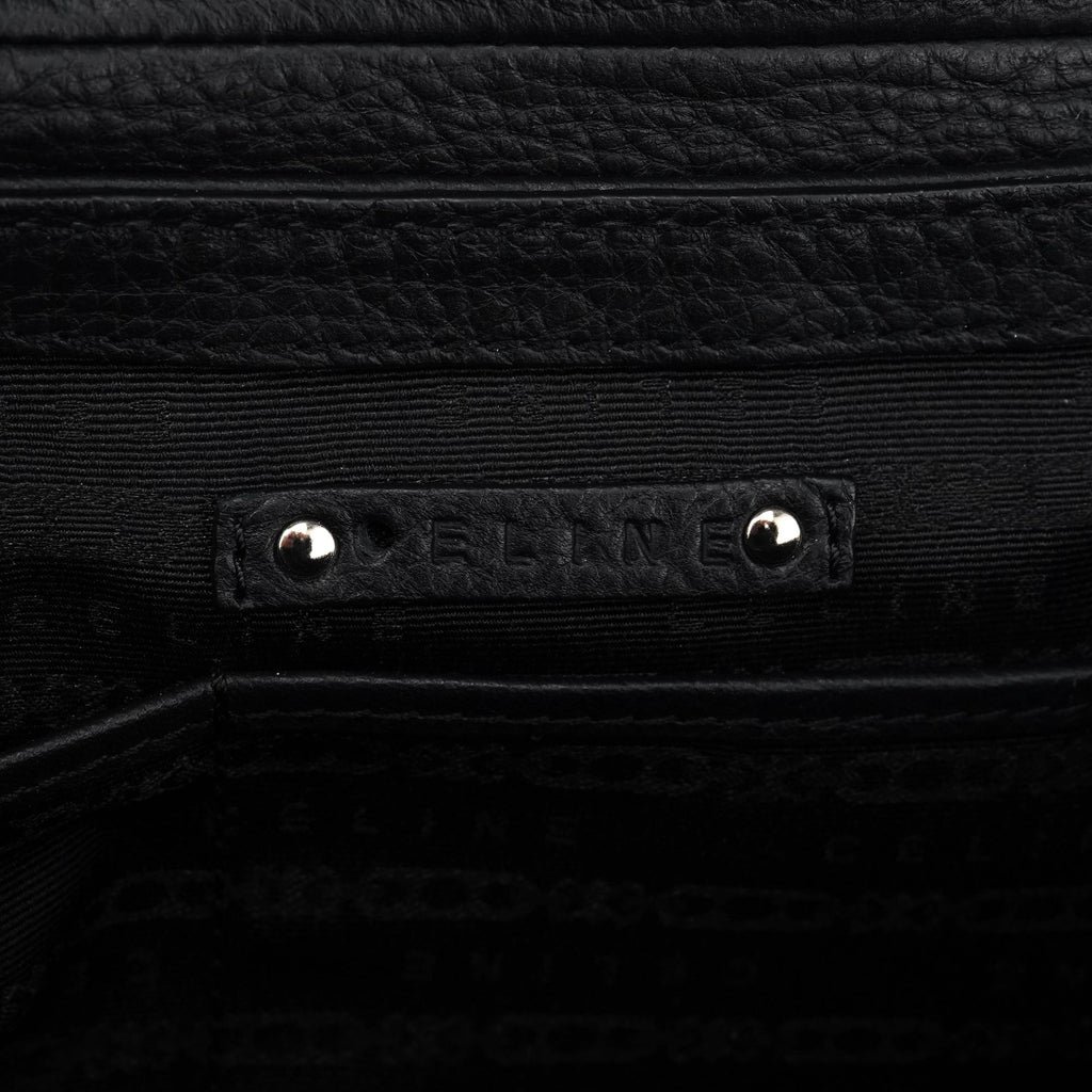 Black Leather Belt Tote Bag