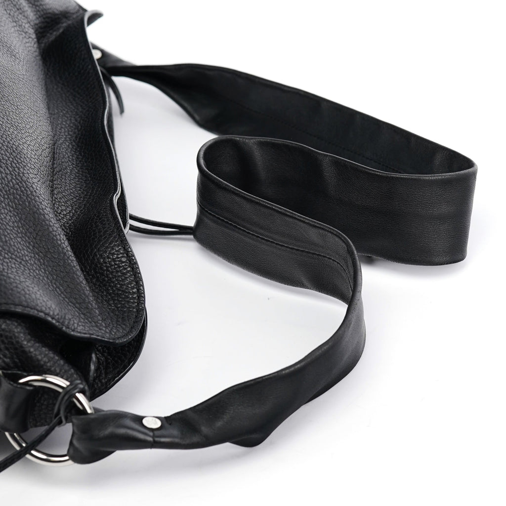 Black Leather Bittersweet Crossbody Bag