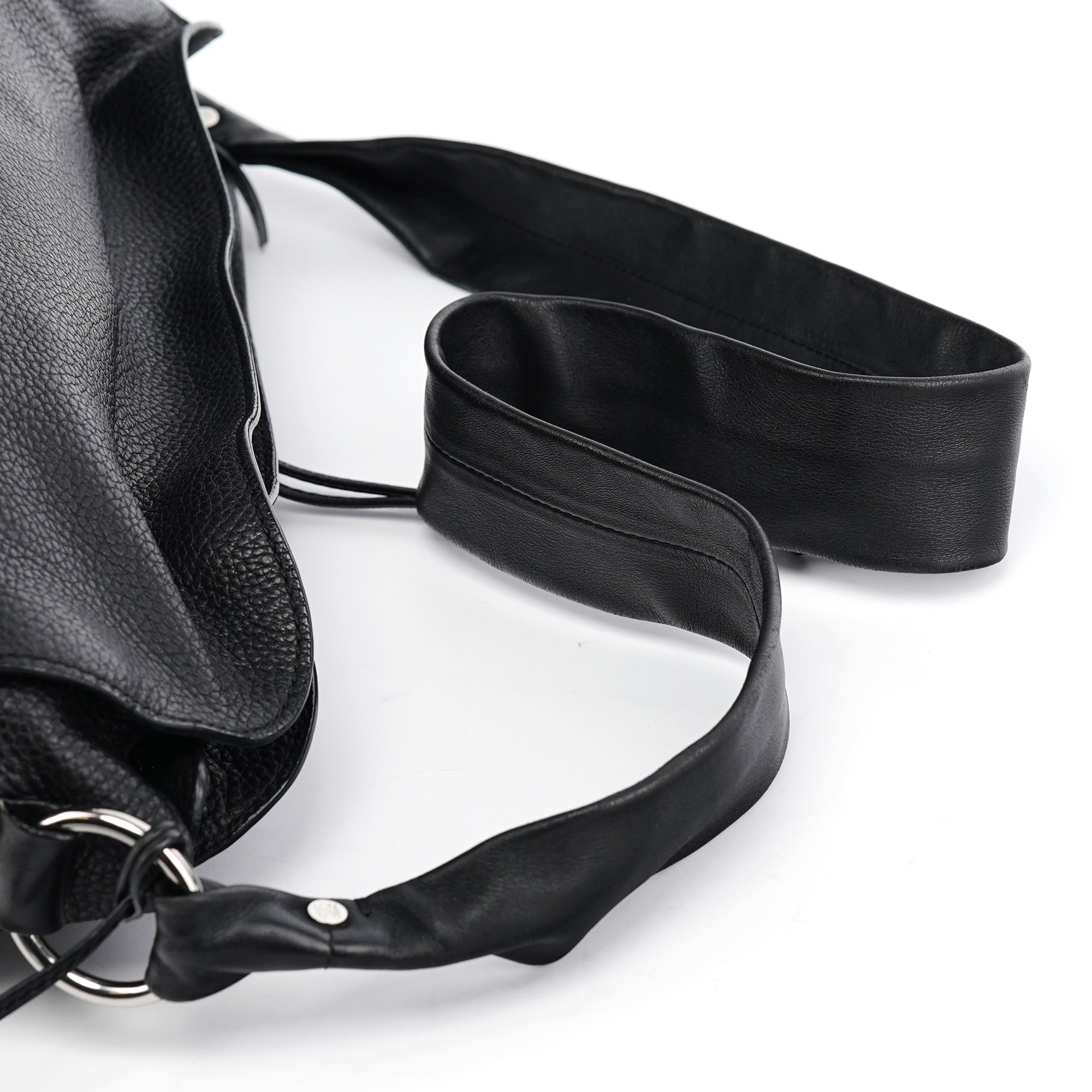 Black Leather Bittersweet Crossbody Bag