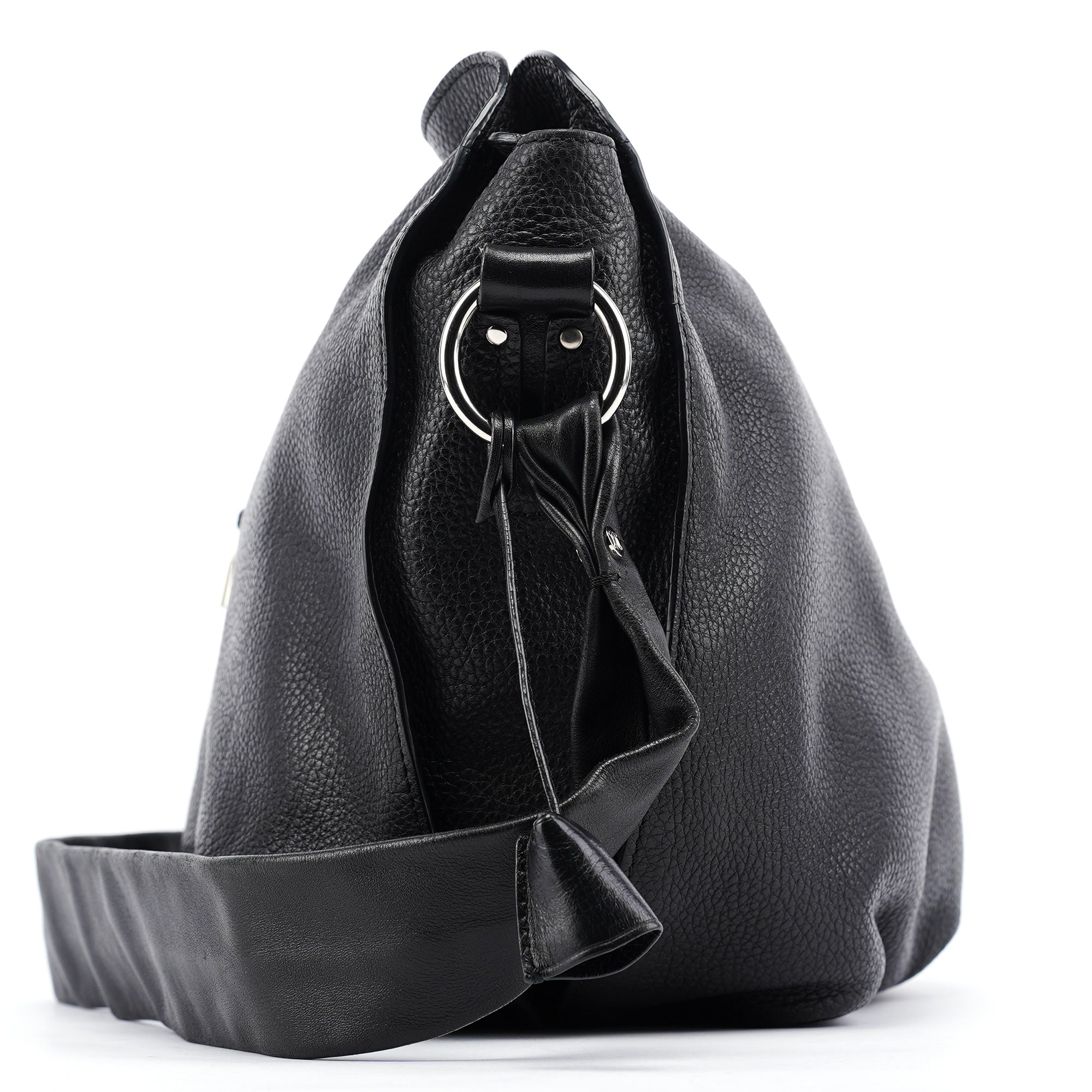 Black Leather Bittersweet Crossbody Bag