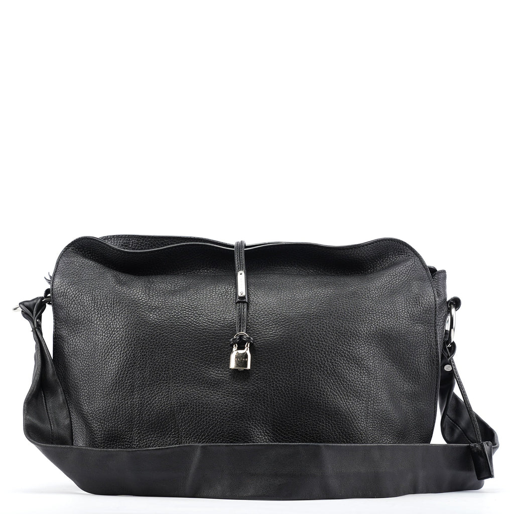 Black Leather Bittersweet Crossbody Bag