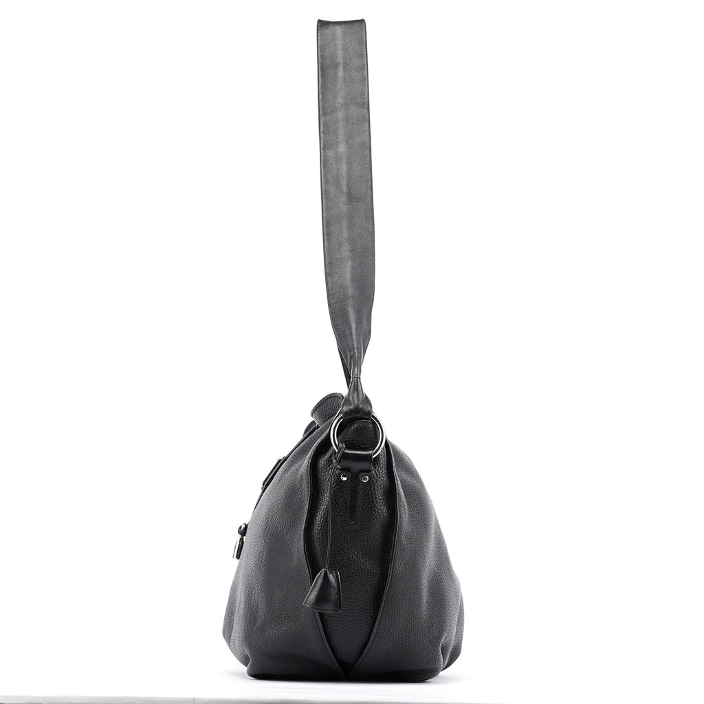 Black Leather Bittersweet Crossbody Bag