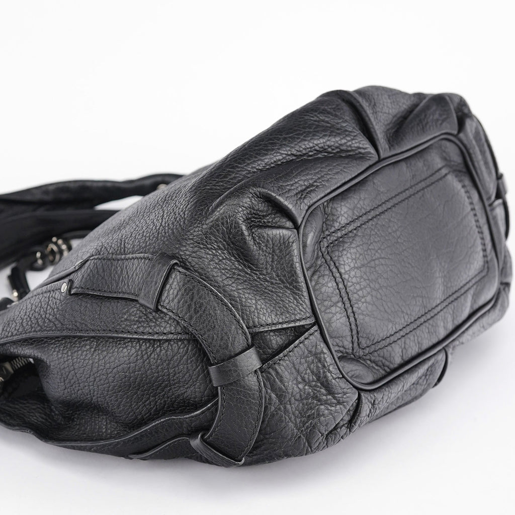 Black Leather Bittersweet Shoulder Bag