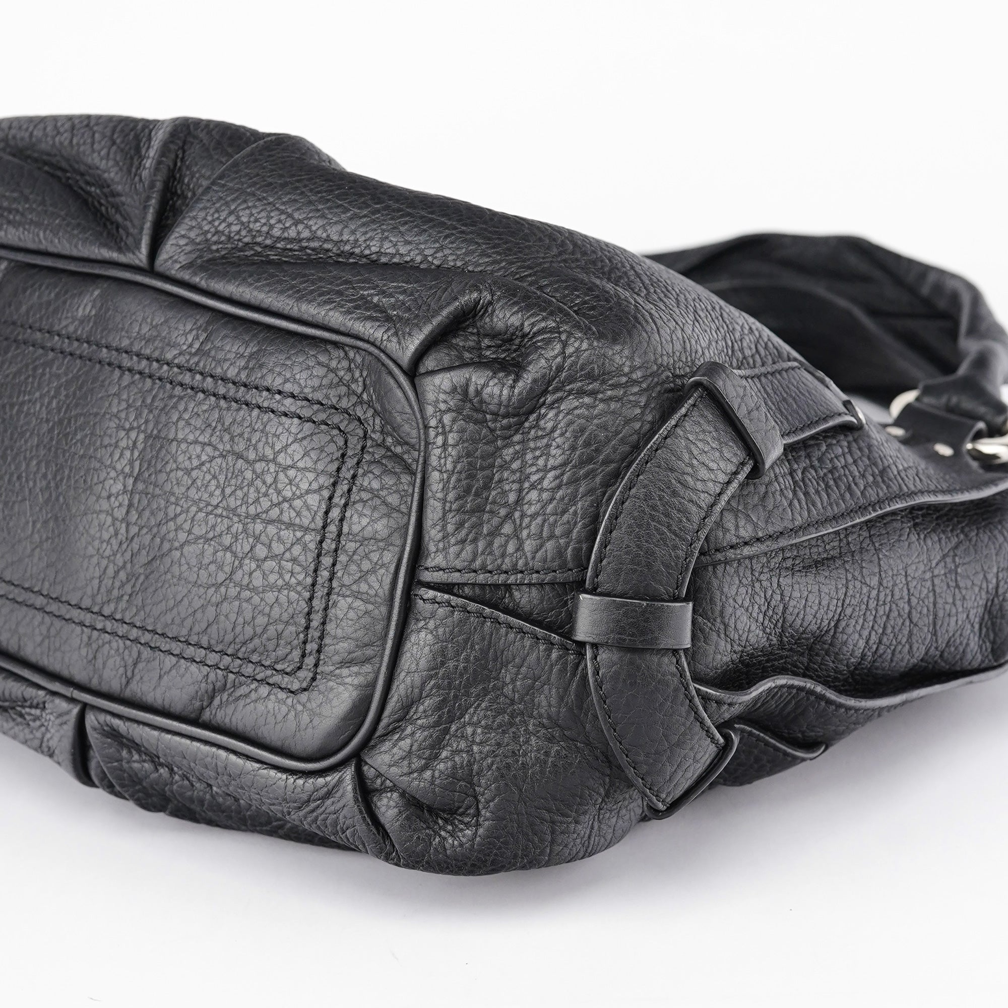 Black Leather Bittersweet Shoulder Bag