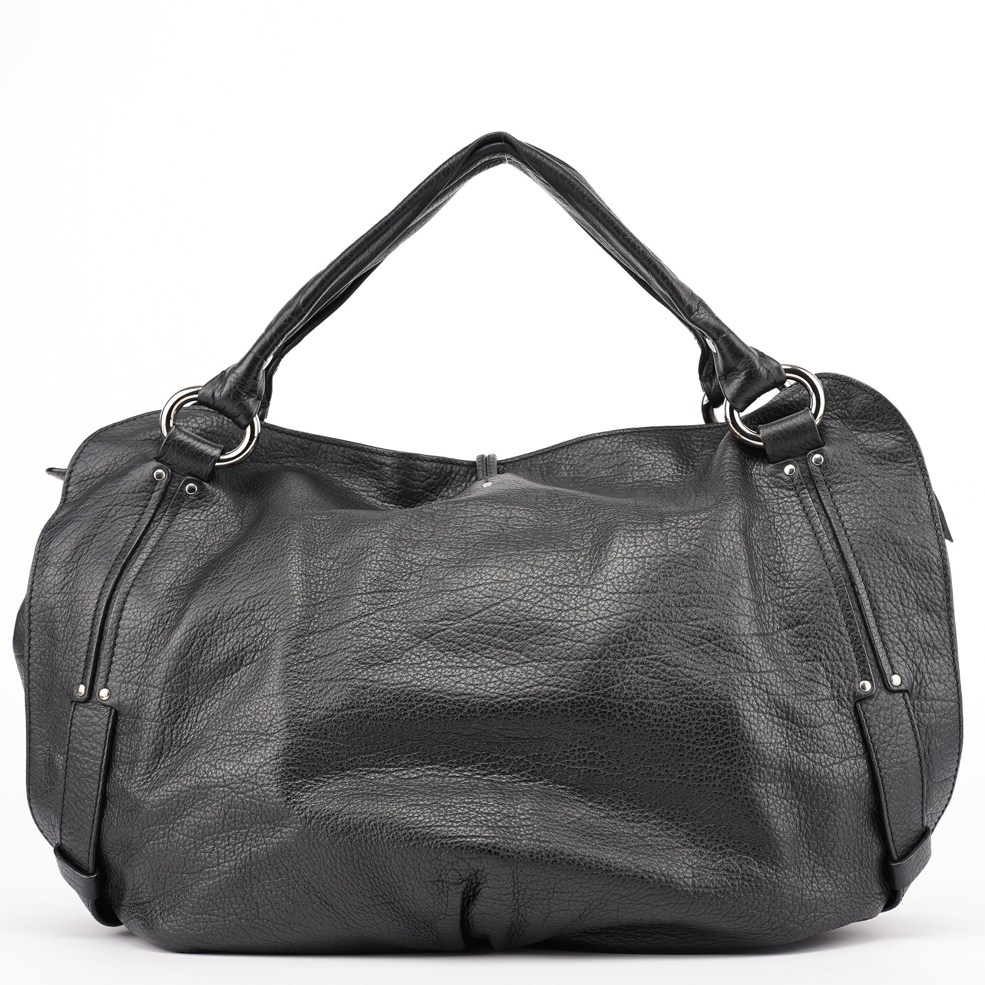 Black Leather Bittersweet Shoulder Bag