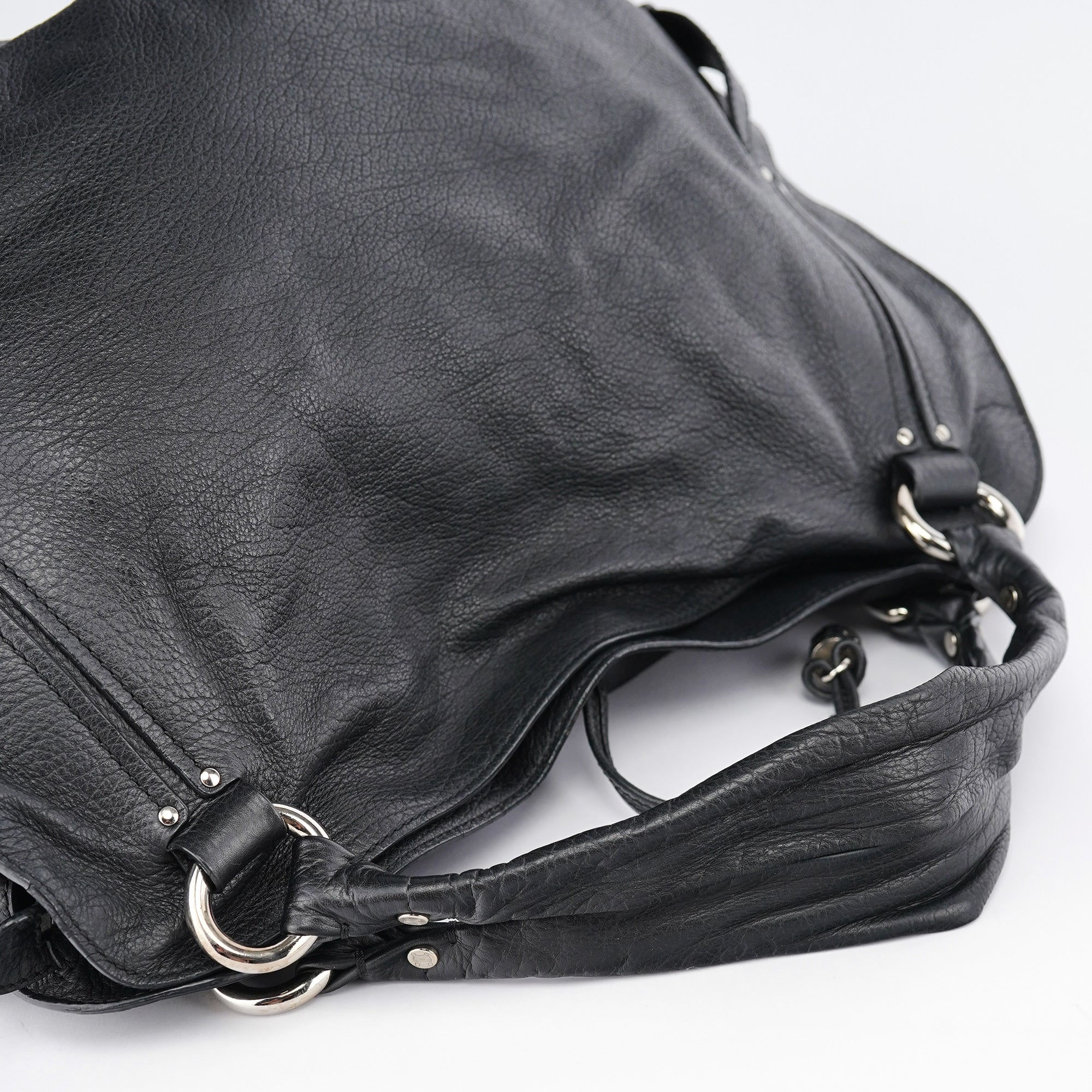 Black Leather Bittersweet Shoulder Bag