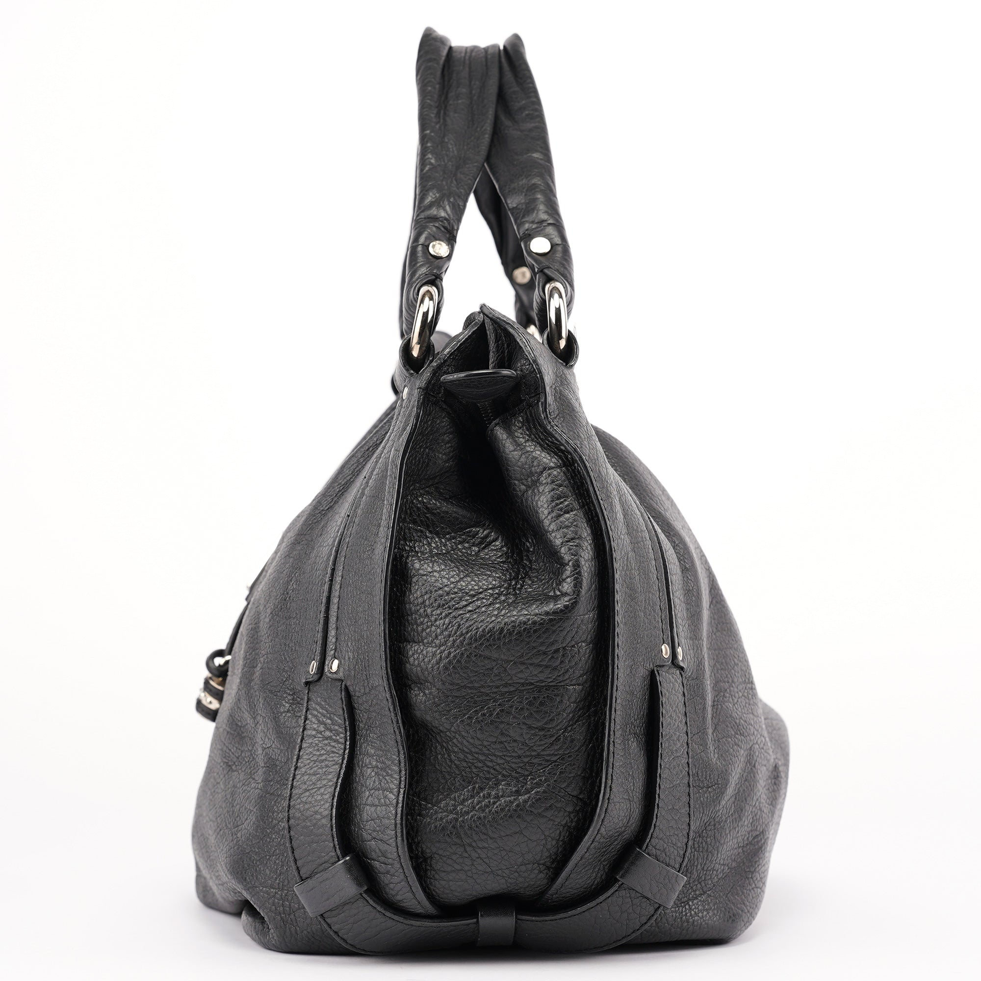 Black Leather Bittersweet Shoulder Bag