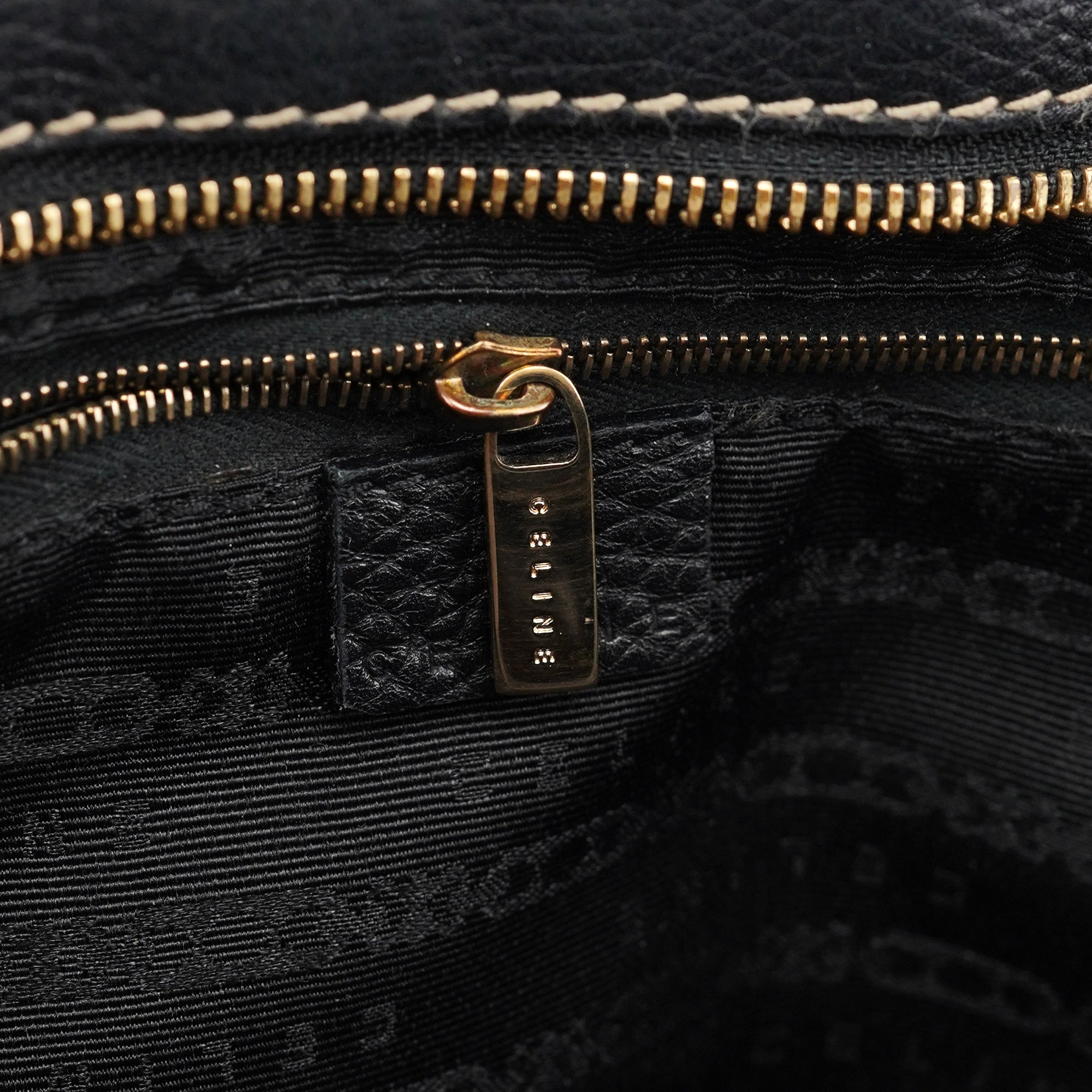 Black Leather Bittersweet Shoulder Bag