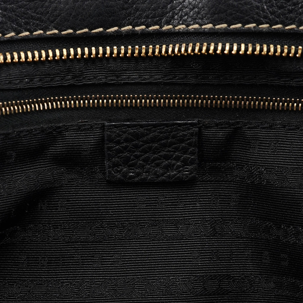 Black Leather Bittersweet Shoulder Bag