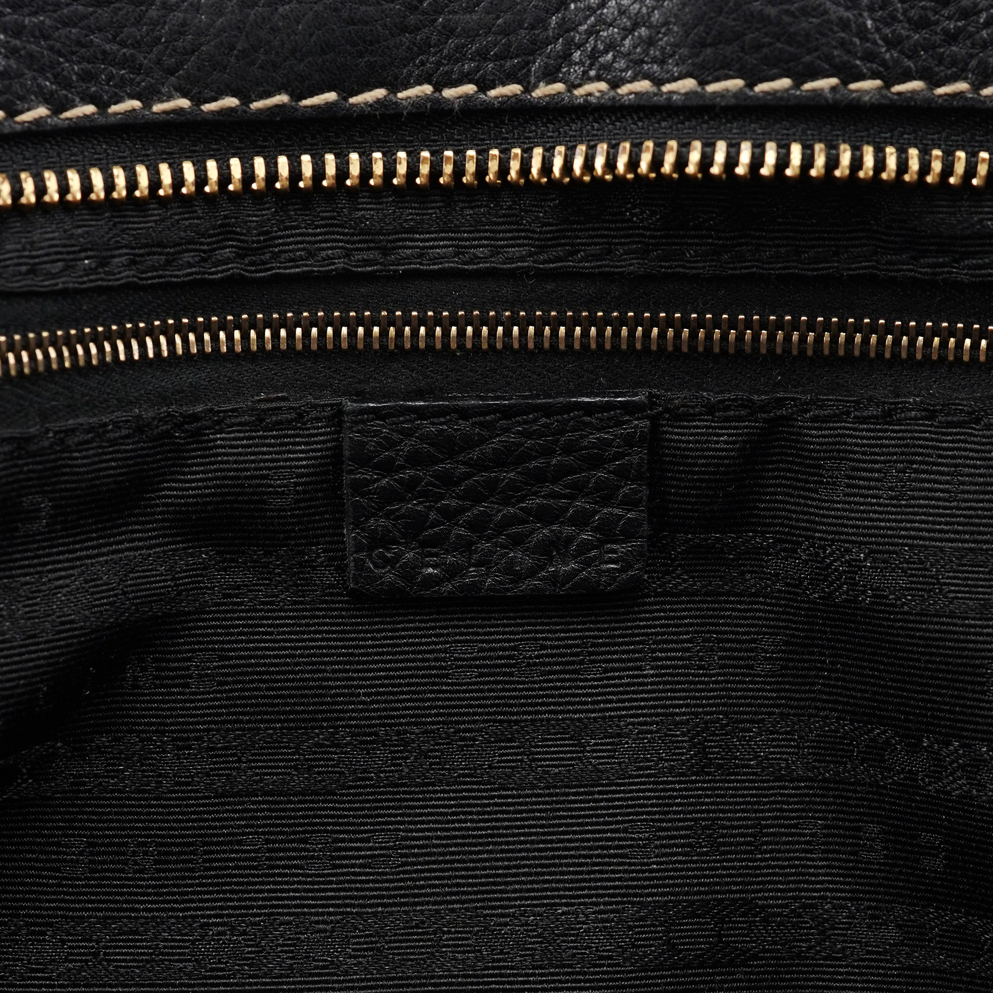 Black Leather Bittersweet Shoulder Bag