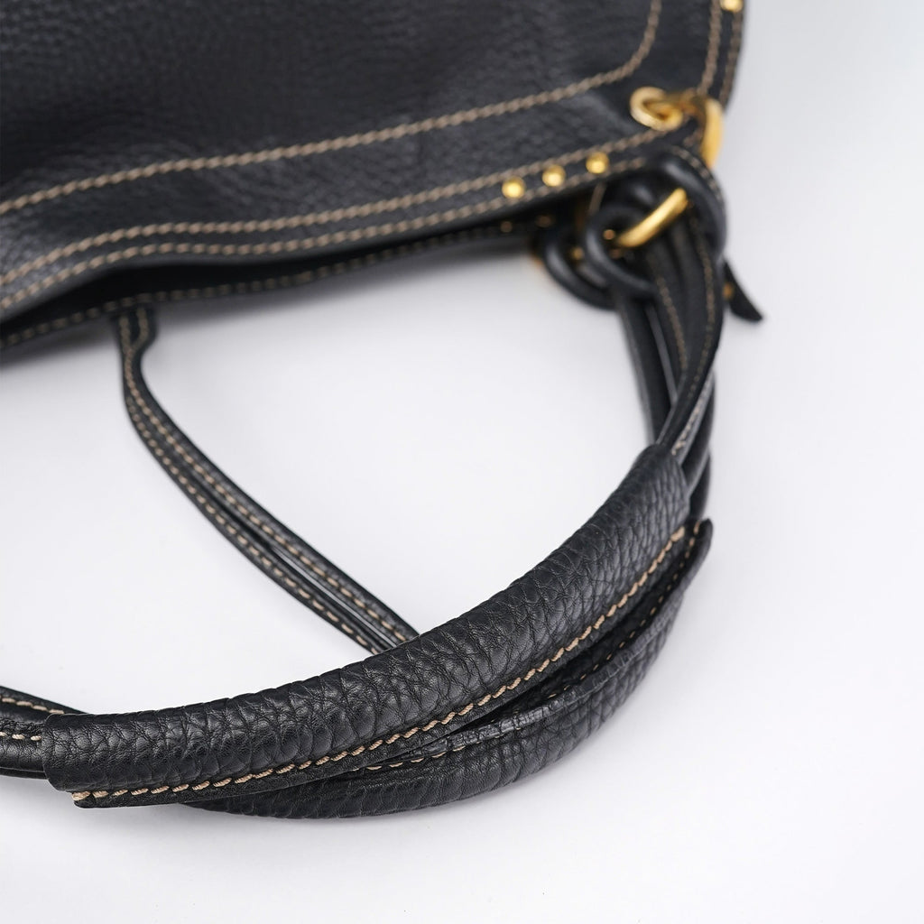 Black Leather Bittersweet Shoulder Bag