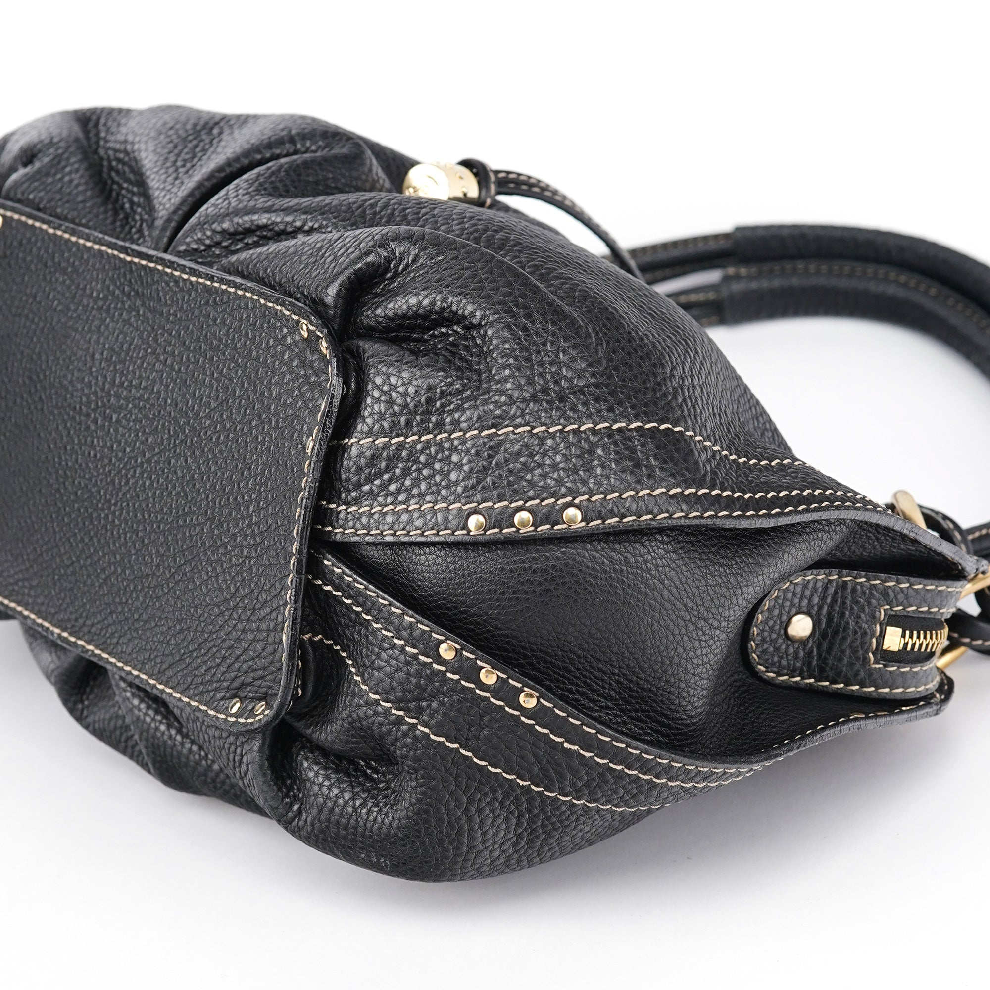 Black Leather Bittersweet Shoulder Bag