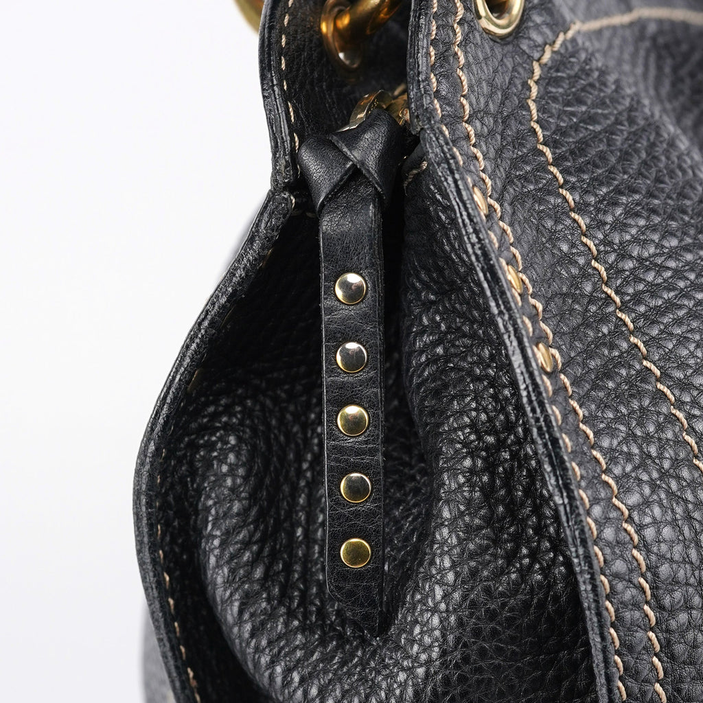 Black Leather Bittersweet Shoulder Bag