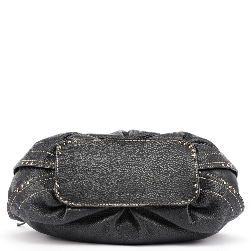 Black Leather Bittersweet Shoulder Bag