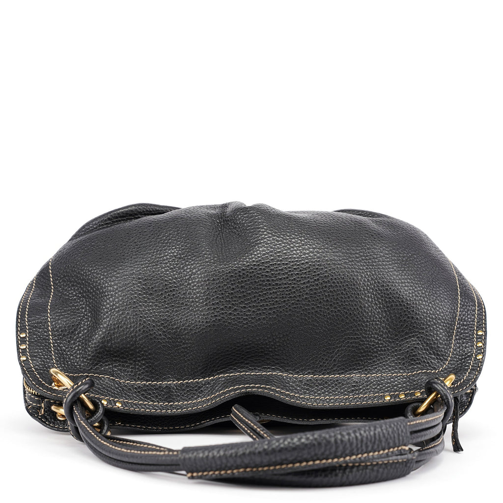 Black Leather Bittersweet Shoulder Bag