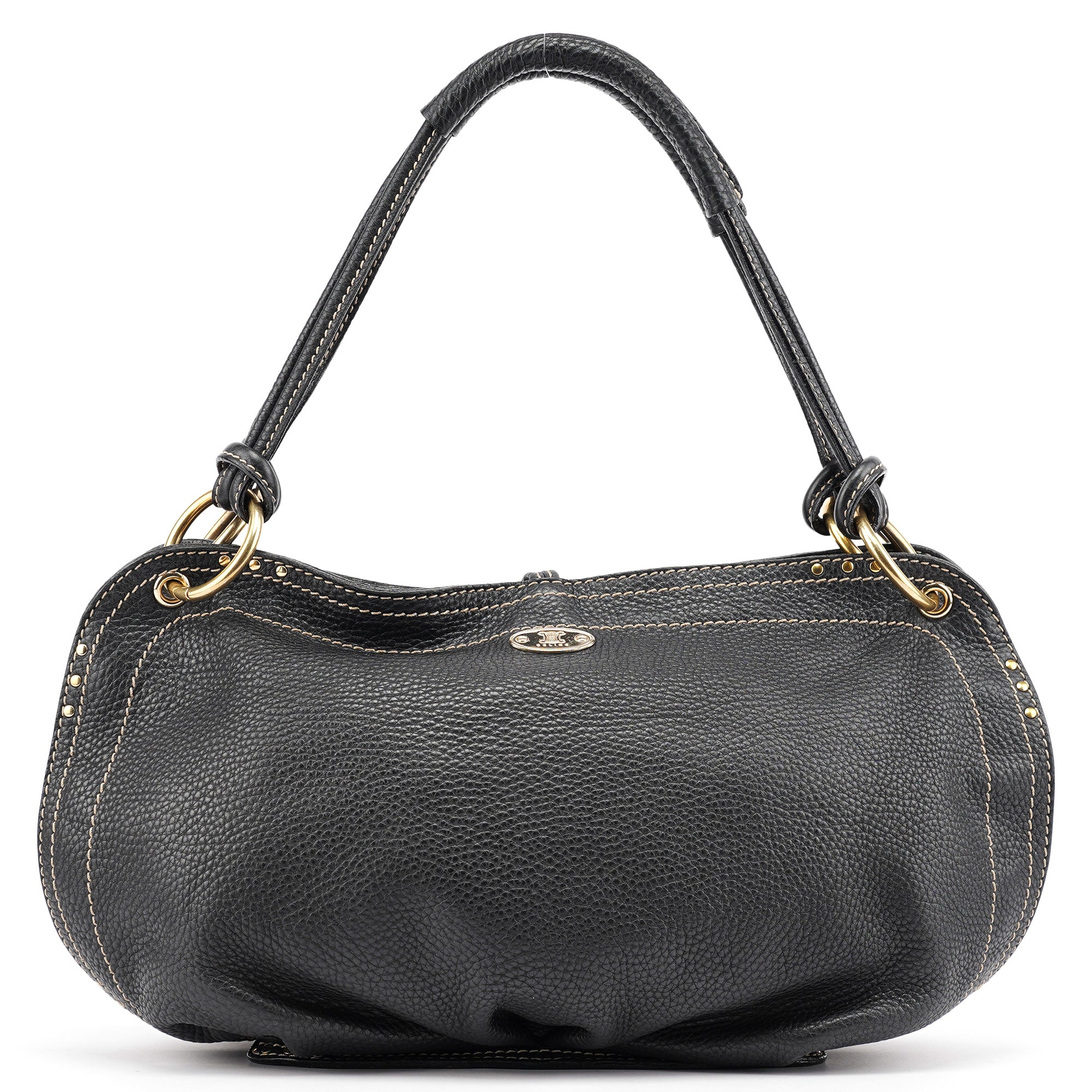 Black Leather Bittersweet Shoulder Bag