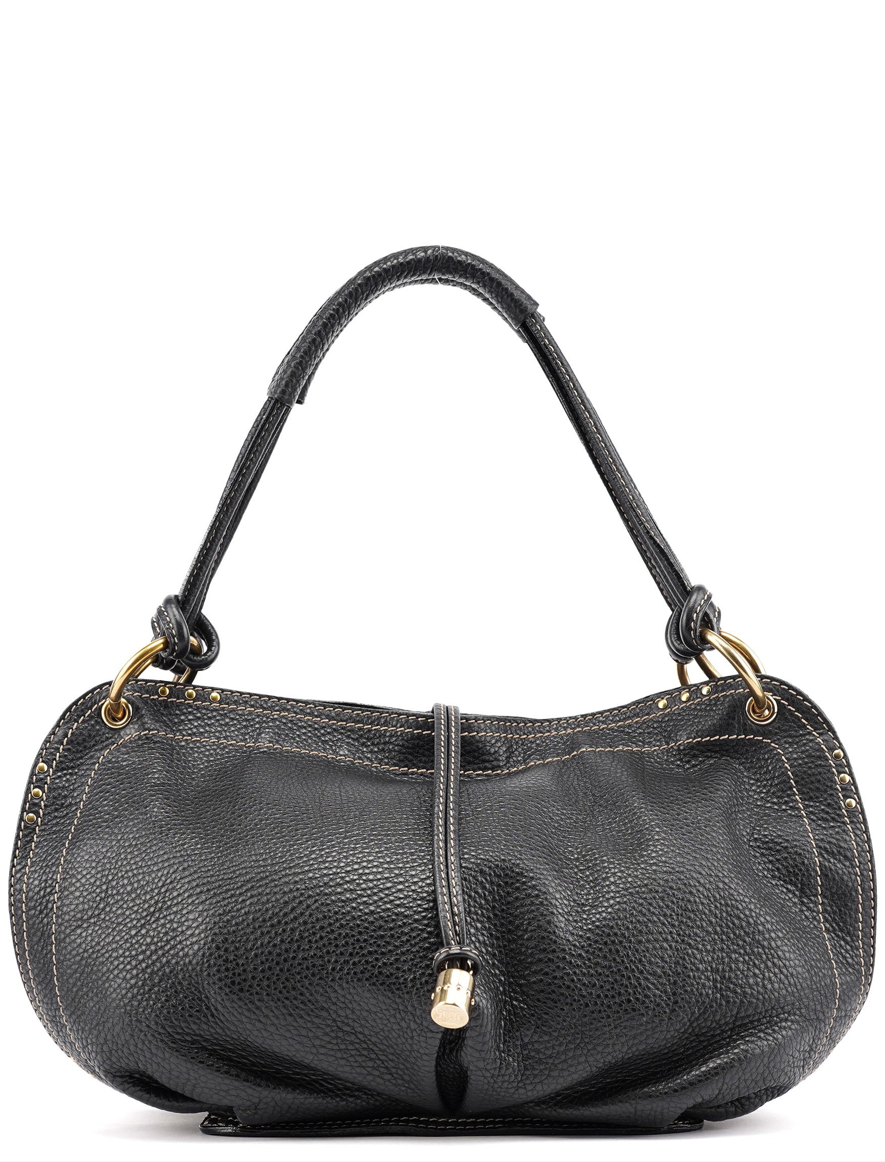Black Leather Bittersweet Shoulder Bag