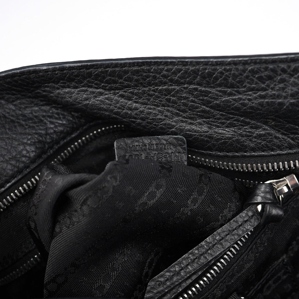 Black Leather Bittersweet Shoulder Bag