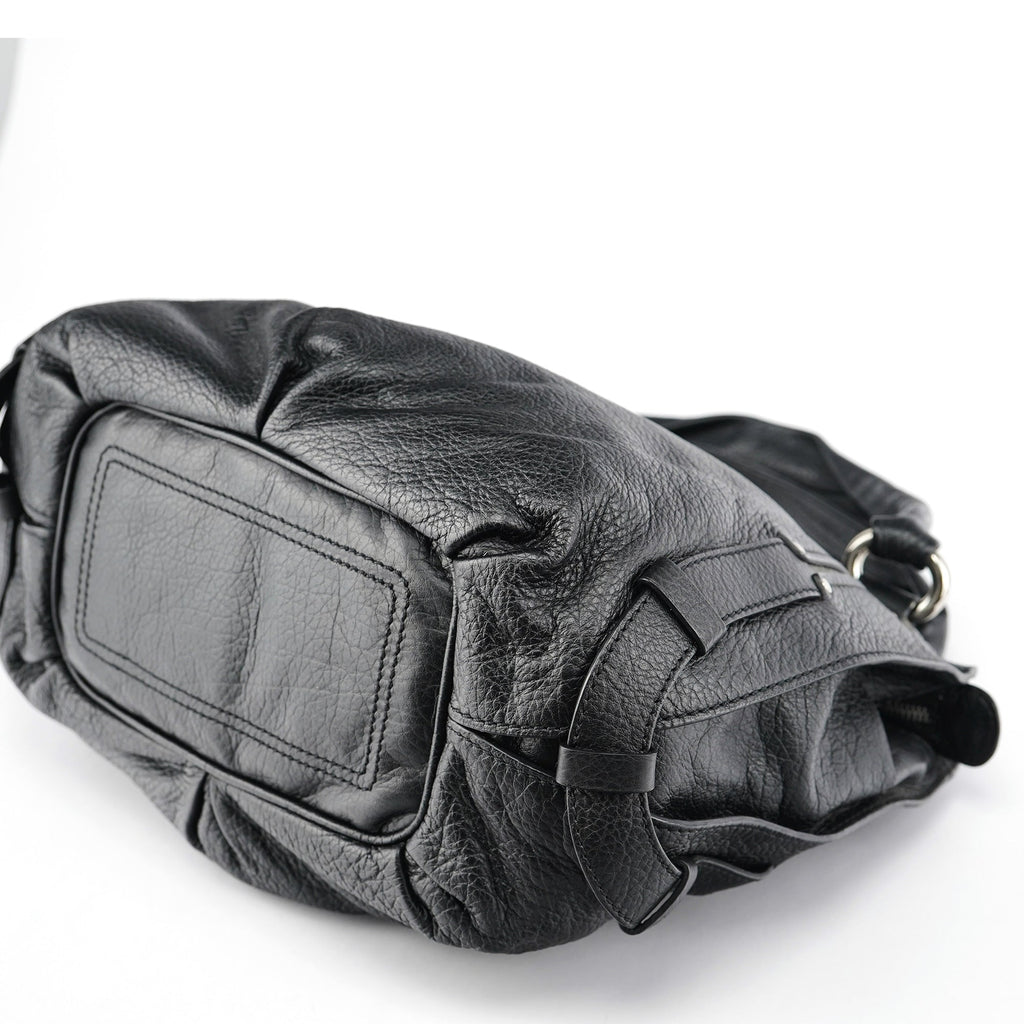 Black Leather Bittersweet Shoulder Bag