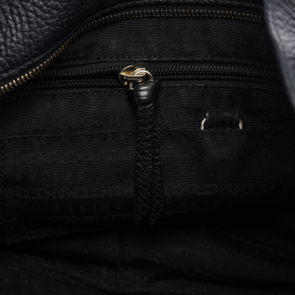 Black Leather Bittersweet Shoulder Bag