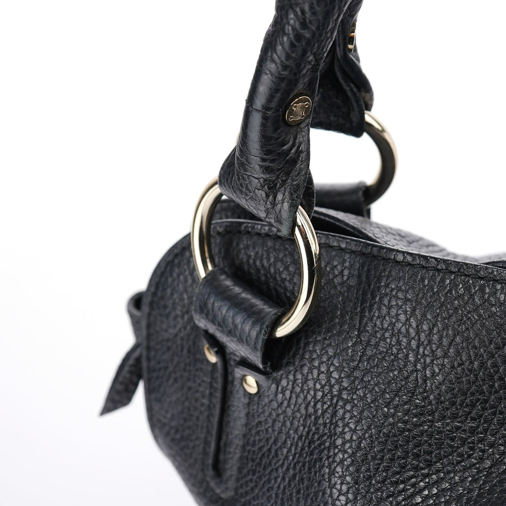 Black Leather Bittersweet Shoulder Bag