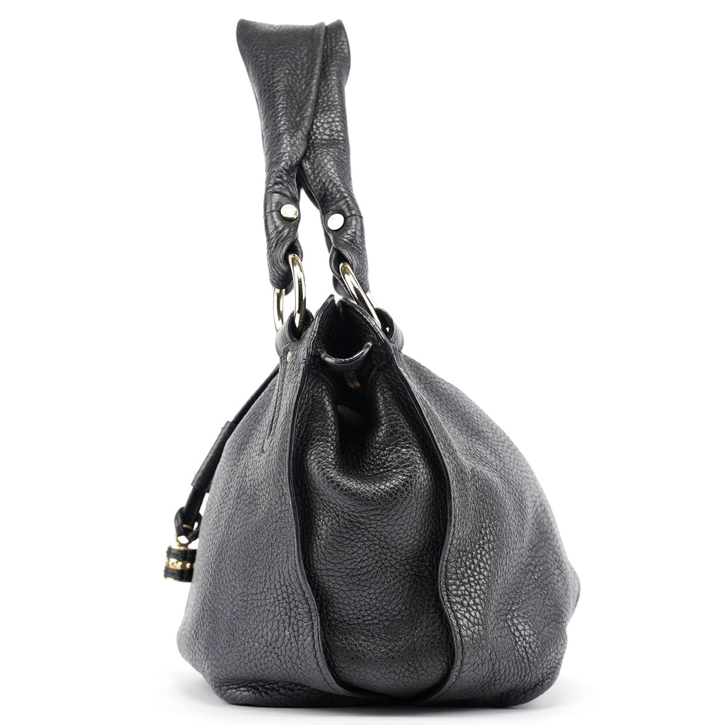 Black Leather Bittersweet Shoulder Bag