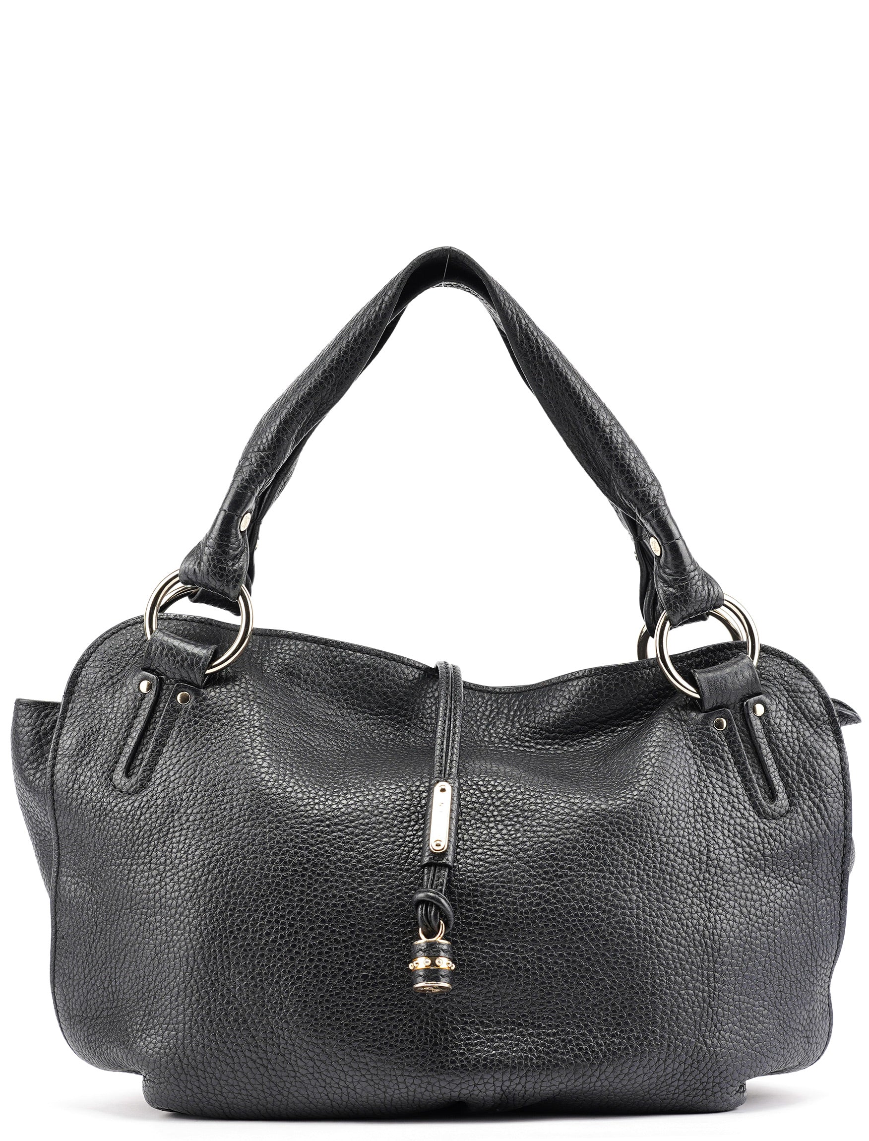 Black Leather Bittersweet Shoulder Bag