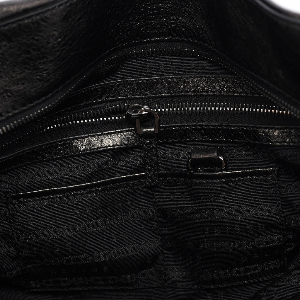 Black Leather Bittersweet Shoulder Bag