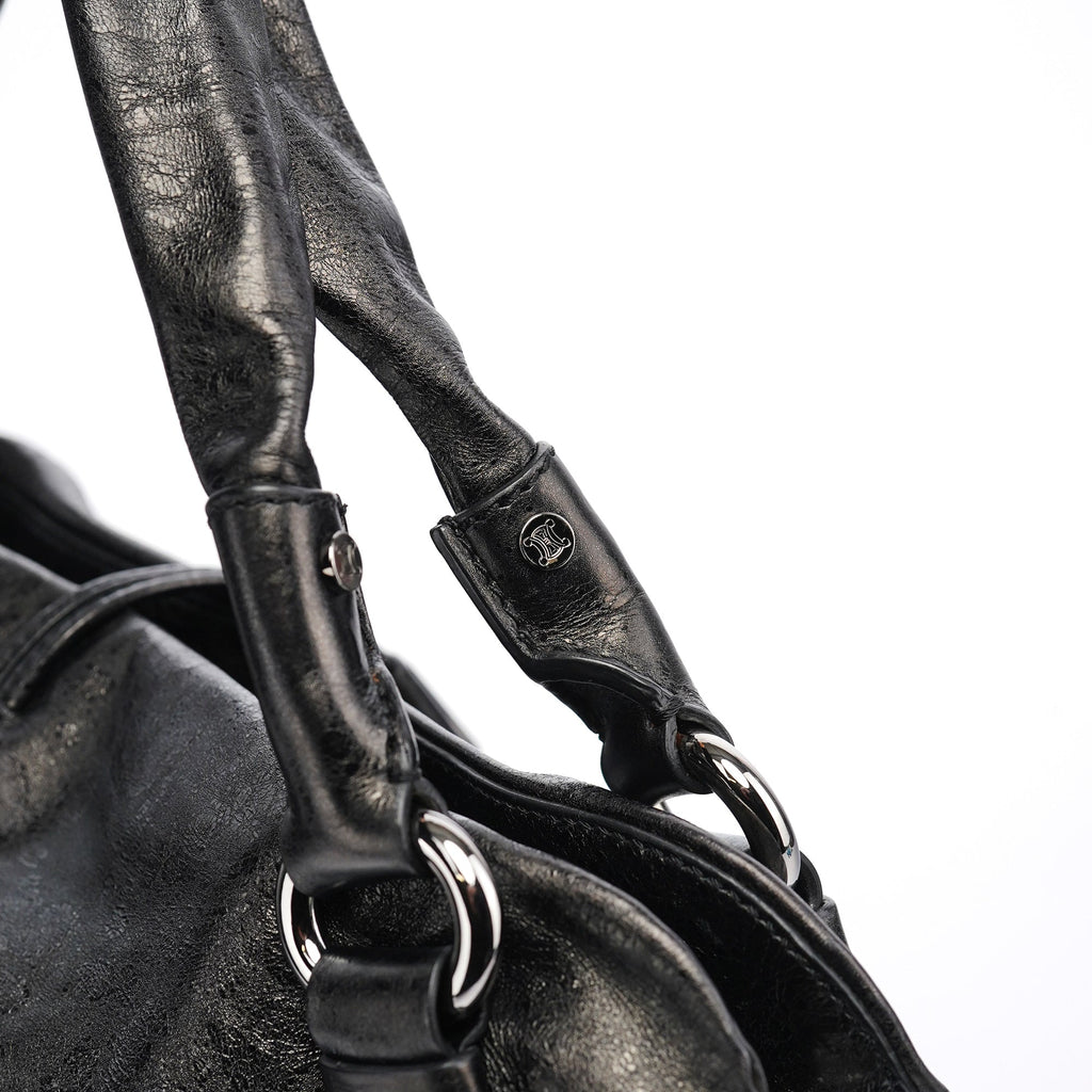 Black Leather Bittersweet Shoulder Bag