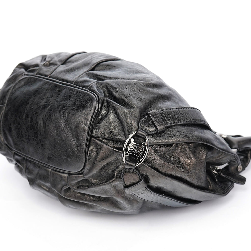Black Leather Bittersweet Shoulder Bag