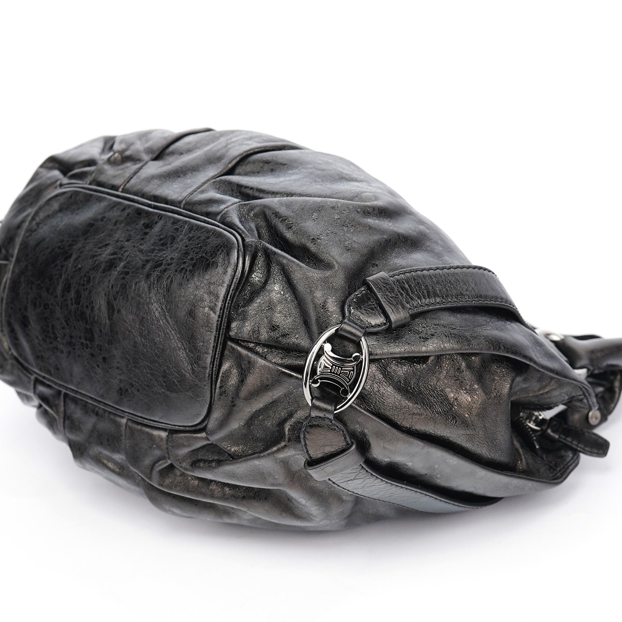 Black Leather Bittersweet Shoulder Bag