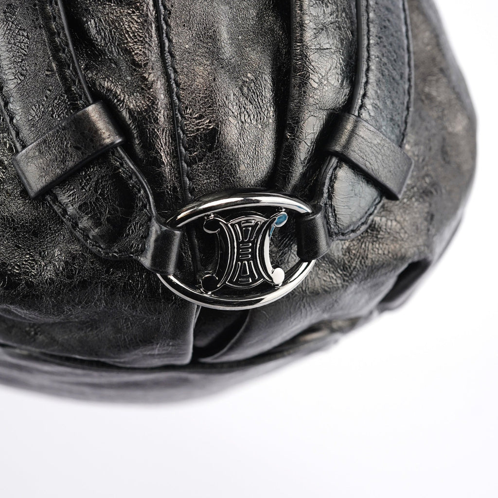 Black Leather Bittersweet Shoulder Bag