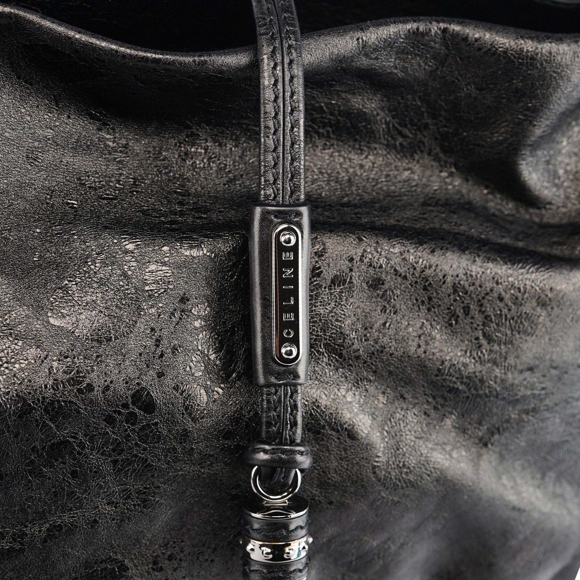 Black Leather Bittersweet Shoulder Bag