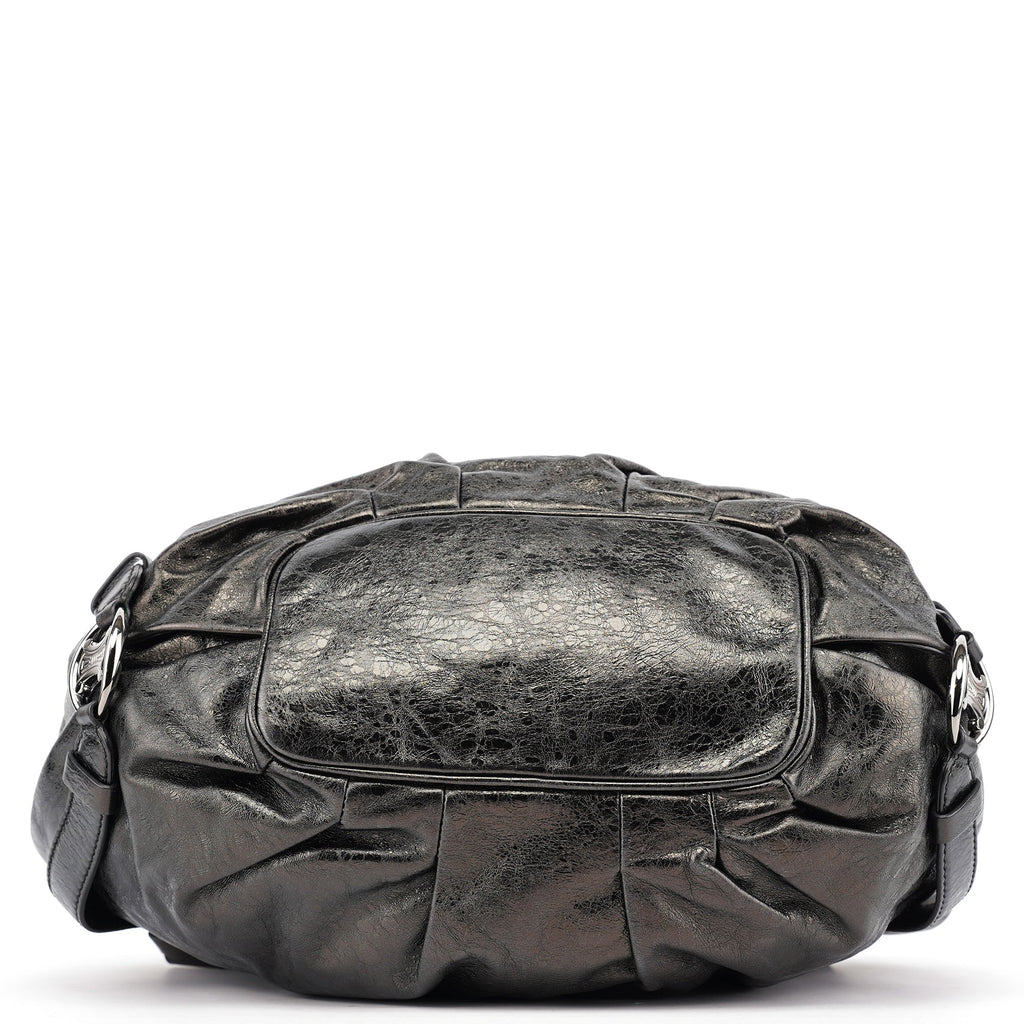 Black Leather Bittersweet Shoulder Bag