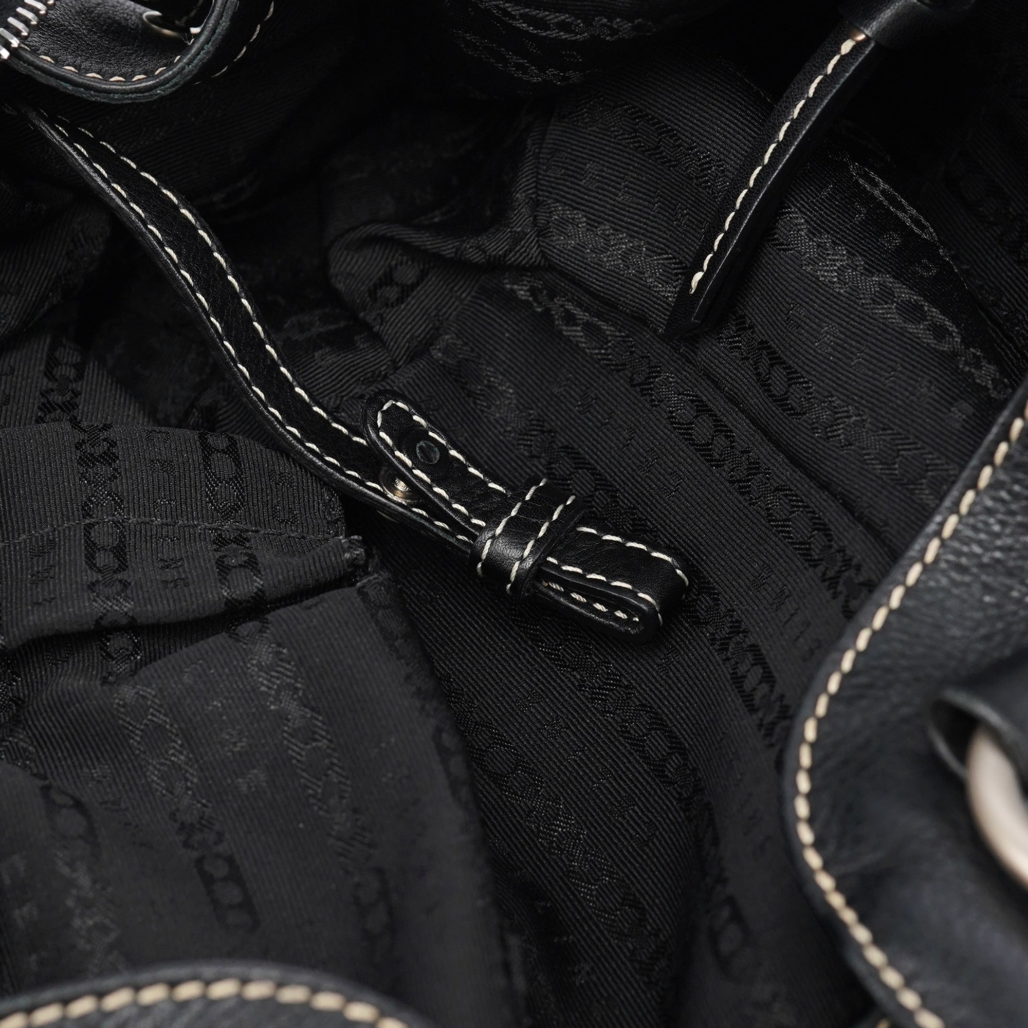 Black Leather Bittersweet Shoulder Bag