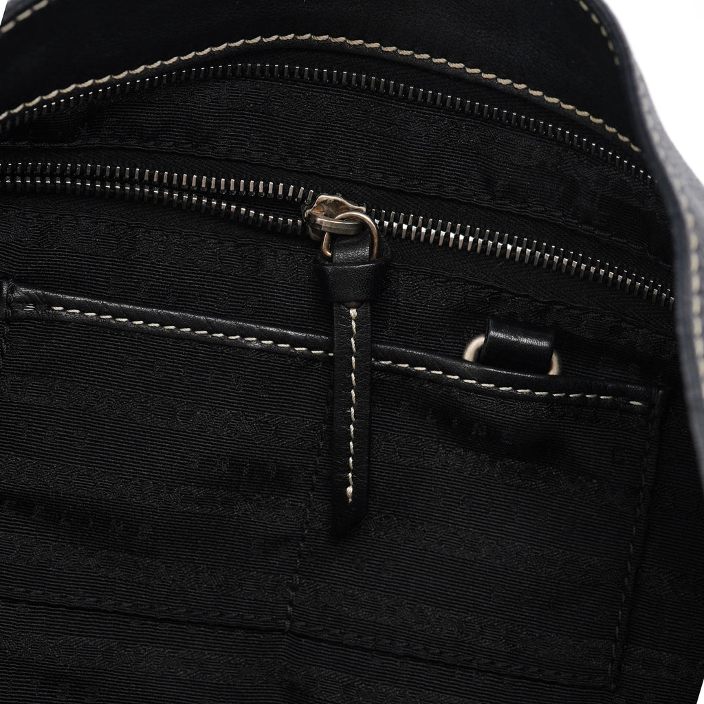 Black Leather Bittersweet Shoulder Bag