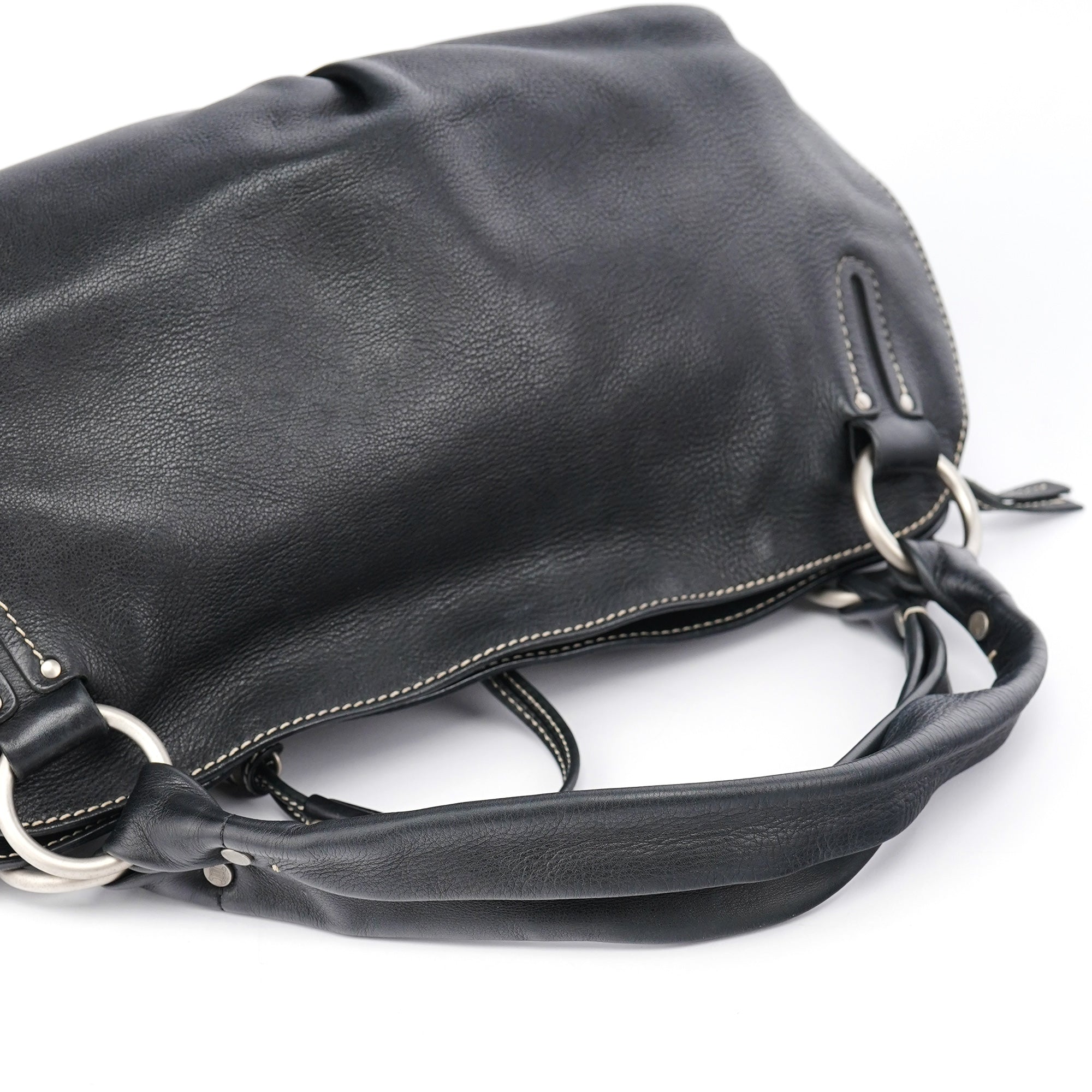 Black Leather Bittersweet Shoulder Bag