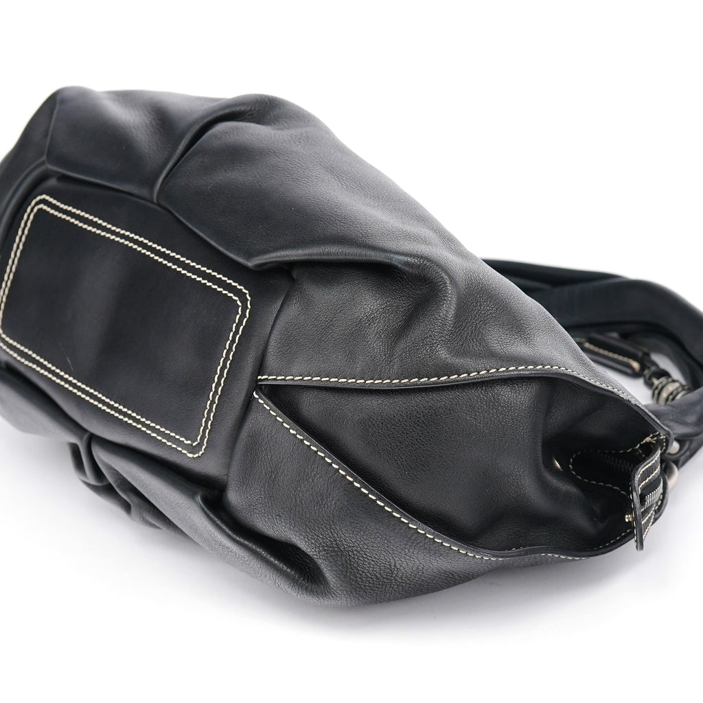 Black Leather Bittersweet Shoulder Bag