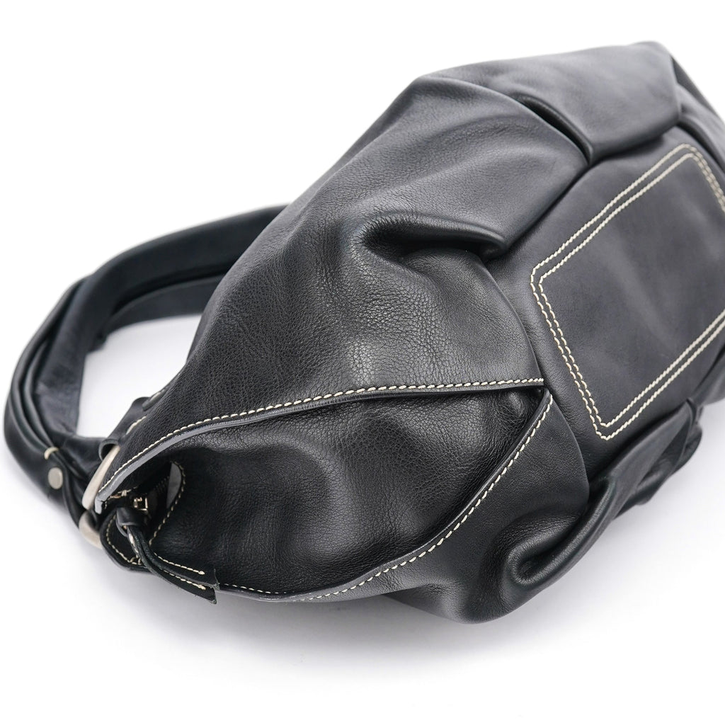 Black Leather Bittersweet Shoulder Bag