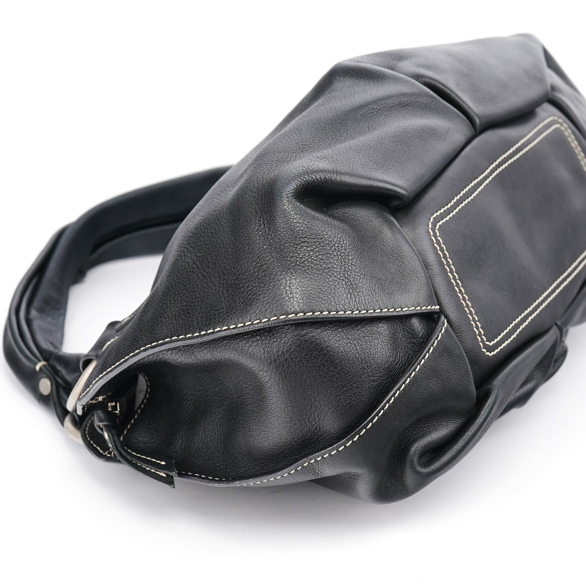 Black Leather Bittersweet Shoulder Bag