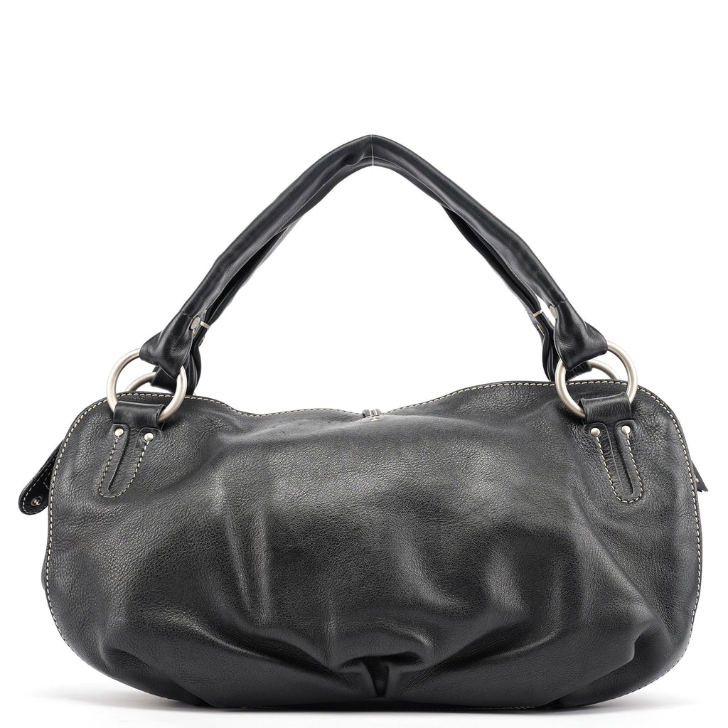 Black Leather Bittersweet Shoulder Bag