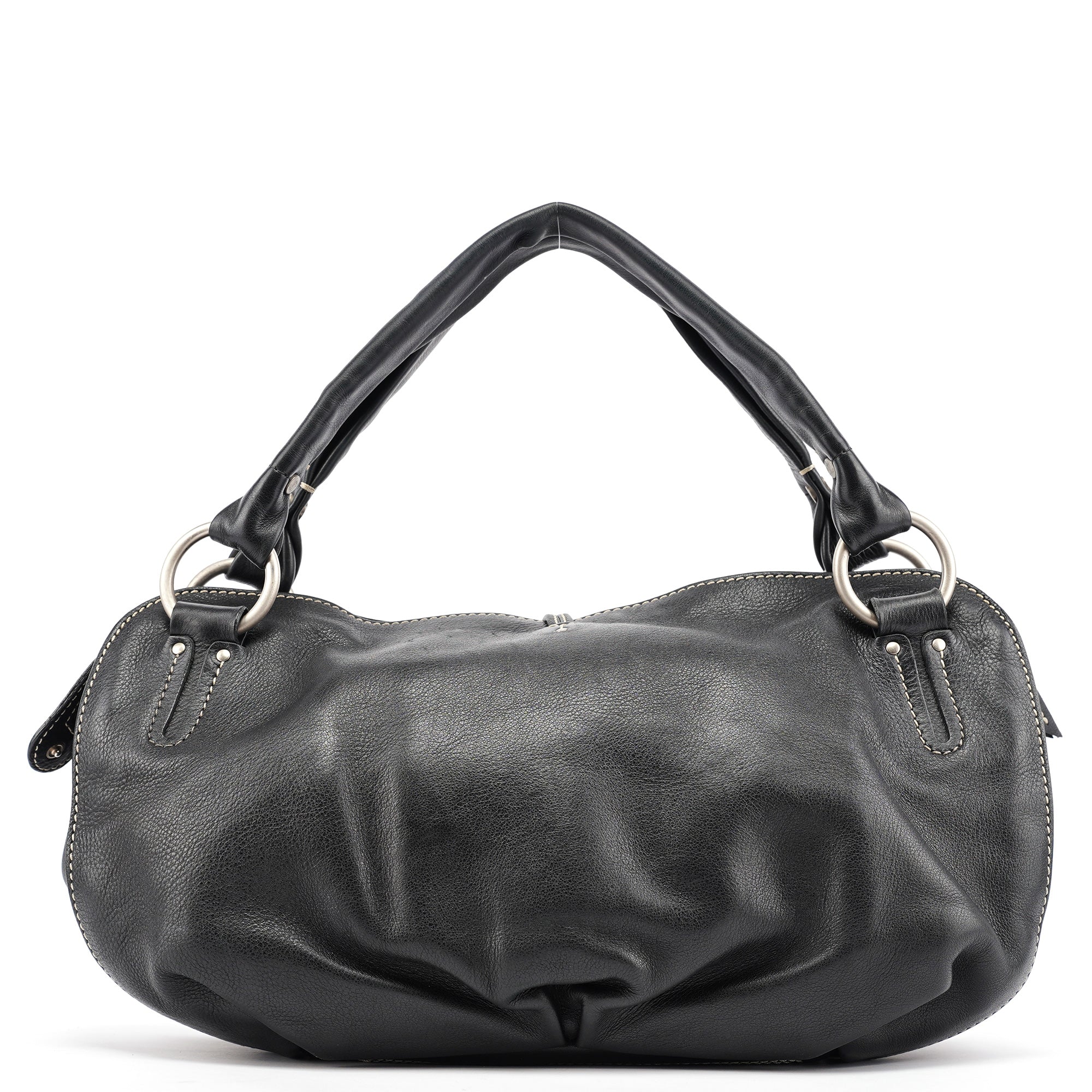 Black Leather Bittersweet Shoulder Bag