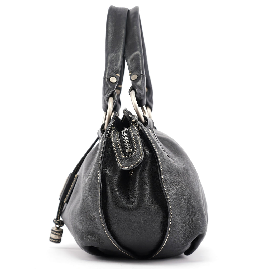Black Leather Bittersweet Shoulder Bag