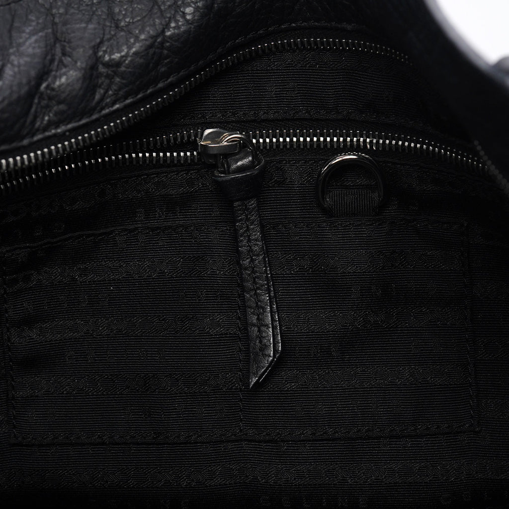 Black Leather Bittersweet Shoulder Bag