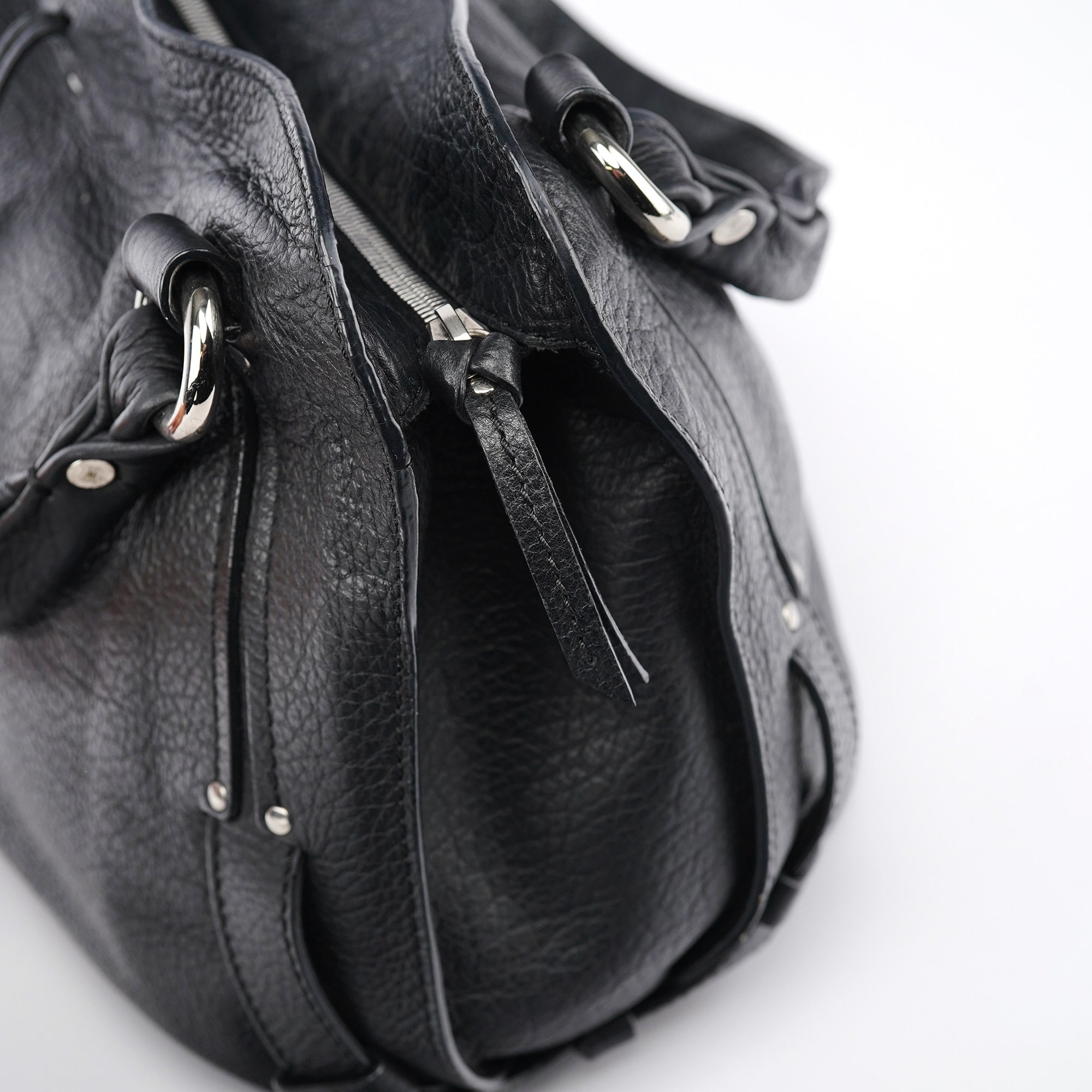 Black Leather Bittersweet Shoulder Bag