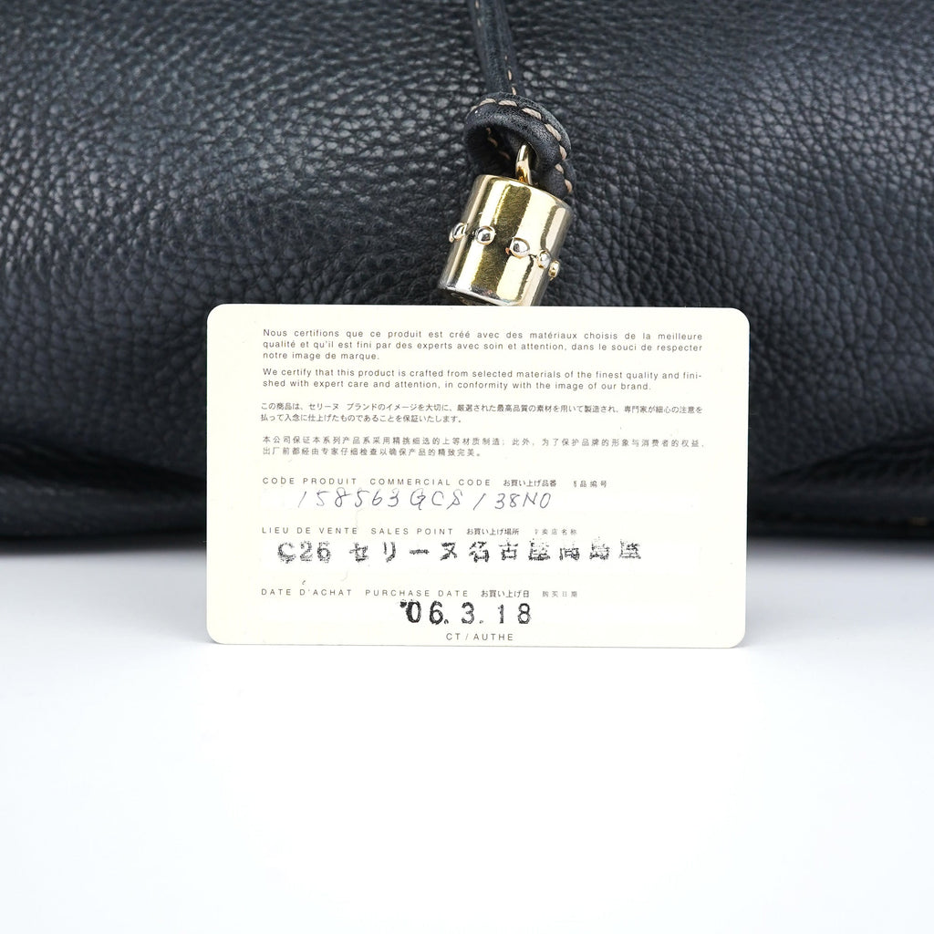 Black Leather Bittersweet Shoulder Bag
