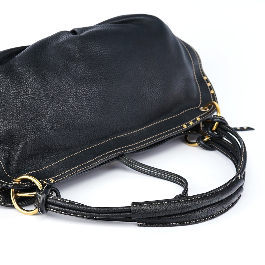 Black Leather Bittersweet Shoulder Bag